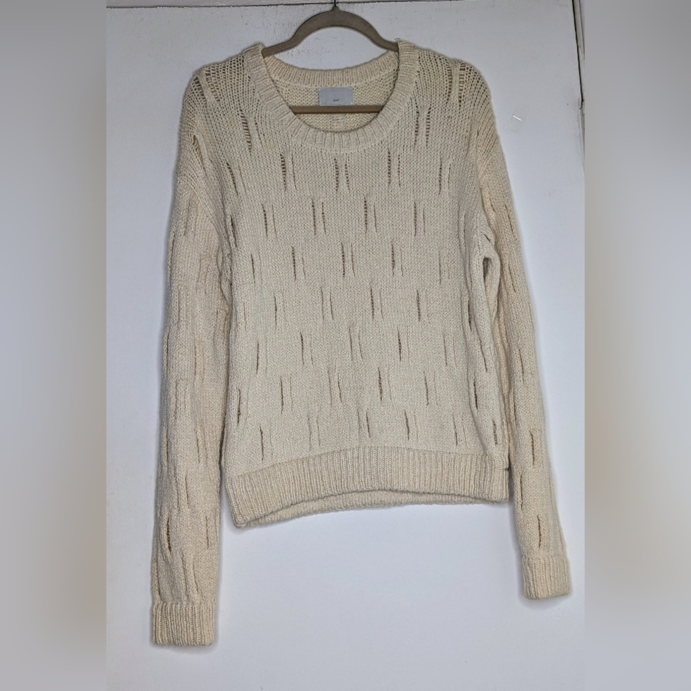 M. Patmos • Pullover Perforated Alpaca/Organic Pima Sweater
